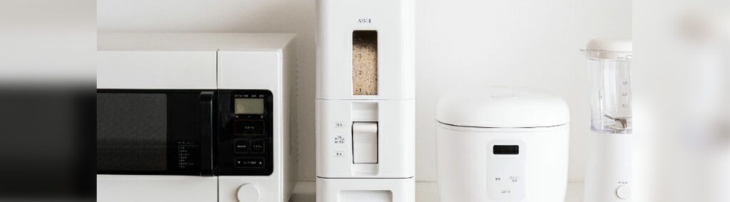 スッキリ置ける米びつ