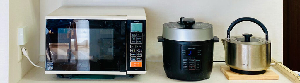 窮屈なキッチンカウンター